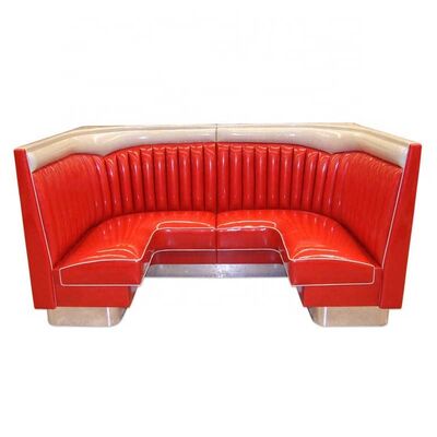 American 1950s Retro Style Cafe Sofa Set Restaurant Dining Booth Anti Aging