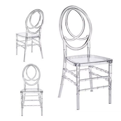 Rental Wedding Banquet Chair Stacking Plastic Transparent Clear Phoenix Chair
