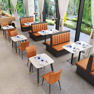 Modern  Wooden Restaurant Booth Furniture Sofa Seating