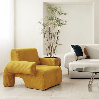 Velvet Single Seater Sofa Bed Luxury Corduroy Velvet Armchair Unique