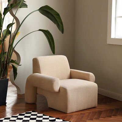 Velvet Single Seater Sofa Bed Luxury Corduroy Velvet Armchair Unique