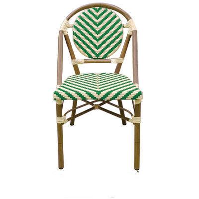 Bom preço Cheap Wholesale Aluminium Frame Stacking Restaurant Furniture Garden Sets Outdoor Bistro Chairs on-line