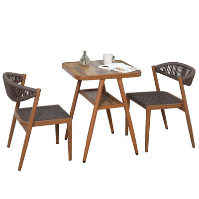 Bom preço Mobiliário interior e exterior Armazenamento Economia de espaço Mesa e cadeiras de jardim de rotão on-line