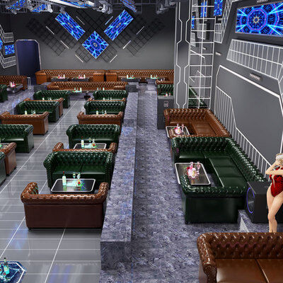 Bom preço Luxury Bar Sofa Set Club Furniture Booth Sofa KTV Lobby Sofa Furniture Wholesale on-line