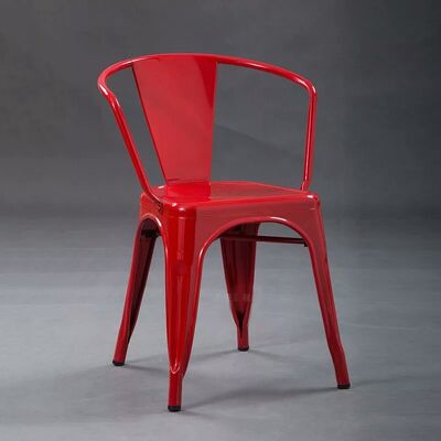 Bom preço Cadeira de jantar de ferro de metal industrial antigo Cadeiras de restaurante de café on-line