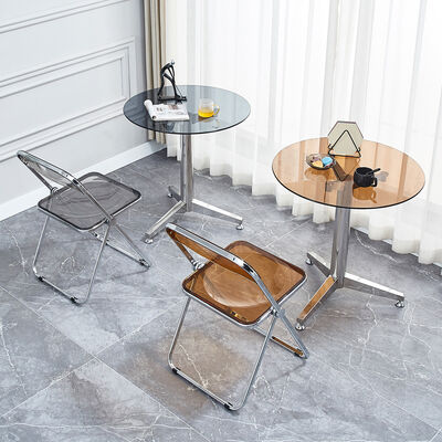 Bom preço Free Sample Cheap 4 Seaters Modern Glass Top Dining Table Set / Dining Table and Chair on-line