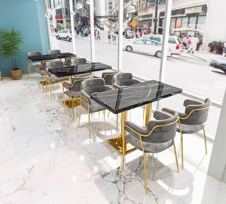 Bom preço Velvet Design Commercial Pub Hookah Lounge Restaurante Booth Sofá e cadeiras de mesa do restaurante on-line