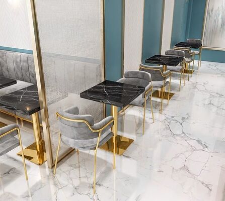 Bom preço Velvet Design Commercial Pub Hookah Lounge Dining Coffee Booth Sofá e cadeiras de mesa do restaurante on-line