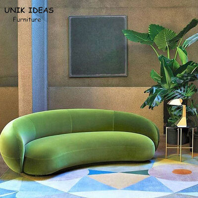 Bom preço A lua de metade deu forma ao sofá secional da sala de visitas ajusta-se com a cabine longa 160cm dos Recliners on-line