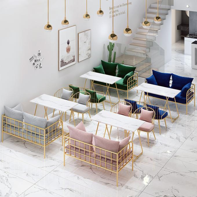 Sofá barato da tabela do bar do café de para dos maquinas da mobília do restaurante do Ins para 4 pessoas