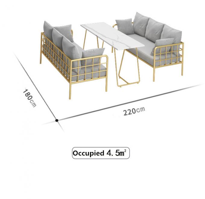 Sofá barato da tabela do bar do café de para dos maquinas da mobília do restaurante do Ins para 4 pessoas